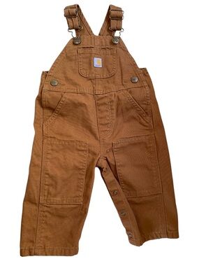 Carhartt Kids  cotton Copper Brown Duck Overalls